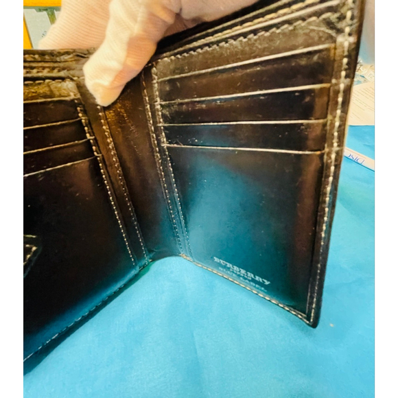 Women's Burberry Blue Label Plaid Wallet Tan/Black One Size - Picture 9 of 15